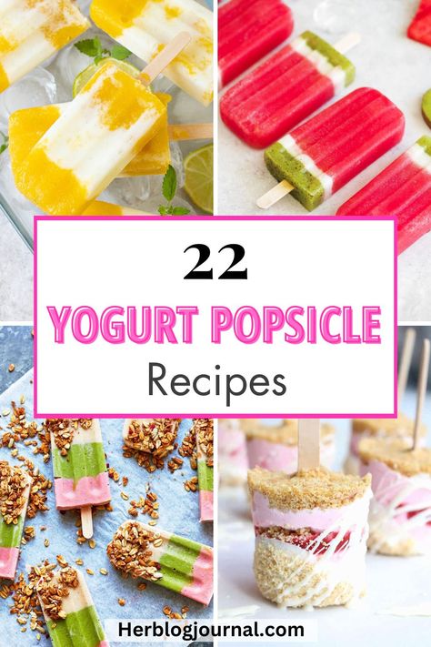 homemade yogurt popsicle recipes for toddlers. Frozen Yogurt Popsicles Recipe, Homemade Ice Blocks, Frozen Yoghurt Popsicles, Yogurt Popsicle Recipes Healthy, Frozen Greek Yogurt Popsicles, Homemade Yogurt Popsicles, Pregnancy Popsicles, Yogurt Popsicles For Kids, Greek Yogurt Popsicle Recipes