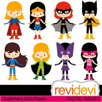 Sale Clipart, Superhero Clipart, Superhero Pictures, Super Hero Day, Superhero Classroom, Superhero Girl, Super Hero Theme, Girl Vector, Daisy Girl Scouts