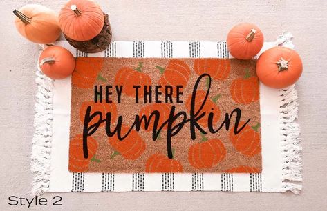 Hey There Pumpkin Doormat | Fall Welcome Mat | Fall Decor | Fall Decor | Halloween Porch Decor | Halloween Decorations | Fall Porch Decor | Hello Pumpkin Door Mat | Fall Doormat | Fall Decor Idea | Halloween Decor | Click for link! Fall Welcome Mat, Pumpkin Doormat, Door Mat Diy, Hey There Pumpkin, Halloween Doormat, Funny Welcome Mat, Fall Doormat, Doormat Funny, Halloween Door Mat