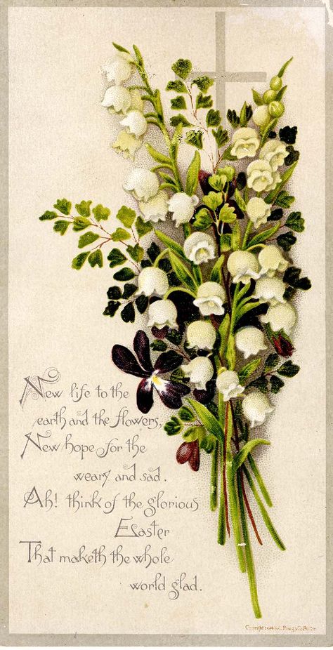 Victorian Easter Cards, Victorian Ideas, Victorian Easter, Flower Borders, Vintage Easter Cards, Easter Craft Decorations, Victorian Scrap, Easter Postcards, Craft Decorations