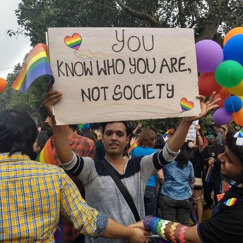 What we saw at Delhi Queer Pride 2017 was a full ten years of powerful voices demanding their rights as citizens of the Republic of India! Quest Quotes, Queer Rights, Lgbtq Stuff, Gay Quotes, Gay Memes, Lgbt Love, Love And Pride, Group Of People, Lgbtq Pride