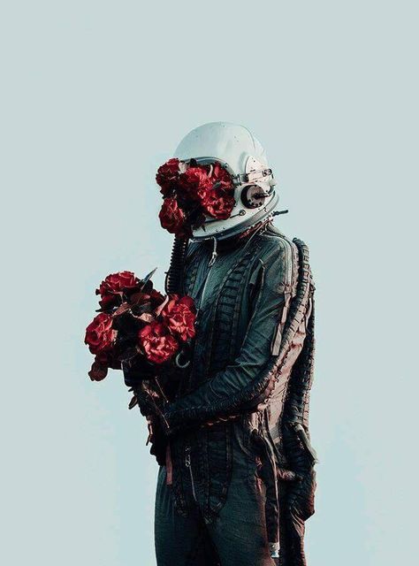 my faves Astronaut Art, Flowers Aesthetic, Seni 3d, 다크 판타지, Photo Nature, Nature Flowers, Design Graphique, Space Art, Collage Art