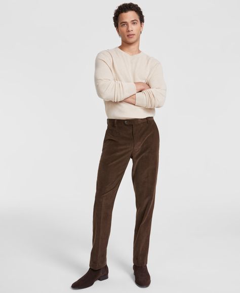 in stock Dark Brown Corduroy Pants Outfit Men, Brown Trousers Men Outfits, Men’s Corduroy Pants Outfit, Brown Corduroy Pants Outfit, Corduroy Pants Outfit Mens, Corduroy Pants Outfit, Brown Corduroy Pants, Corduroy Pants Men, Pants Outfit Men