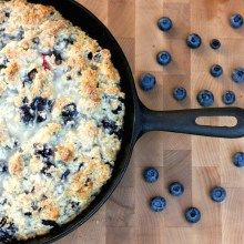 Cast Iron Skillet Recipes Dinner, Blueberry Scone, Skillet Desserts, Blueberry Scones Recipe, Cast Iron Skillet Cooking, Recipe With Lemon, Cast Iron Frying Pan, Iron Skillet Recipes, Skillet Dishes