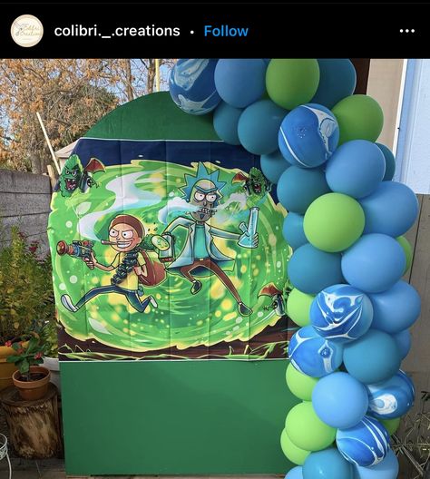 Rick And Morty Decorations, Rick And Morty Strawberries, King Jellybean Rick And Morty, Rick And Morty 21st Birthday, Rick And Morty Party, Rick And Morty Birthday, Birthday Cake For Him, Rick And Morty, Birthday Cake