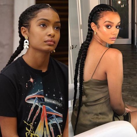 Out here giving Zoey vibes from @grown-ish with these super long cornrows. 👯 Make sure u watch the season premiere tonight at 8/7c 👀 p.s.… Grown Ish Hairstyles, Grownish Hairstyles, Zoey Johnson Hairstyles, Long Cornrows, Black Box Braids, College Hairstyles, Bday Dinner, Hype Hair, Grown Ish