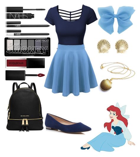 "Ariel collab with sisibff" by crystalgems125 ❤ liked on Polyvore featuring LE3NO, Lab, NARS Cosmetics, Smashbox, MICHAEL Michael Kors, Marc Fisher LTD and Tiffany & Co. Ariel Inspired Outfits, Emo Outfits For Girls, Disney Princess Halloween Costumes, Disney Princess Inspired Outfits, Little Mermaid Outfit, Disney Bound Outfits Casual, Disney Trip Outfits, Disney Outfits Women, Princess Inspired Outfits