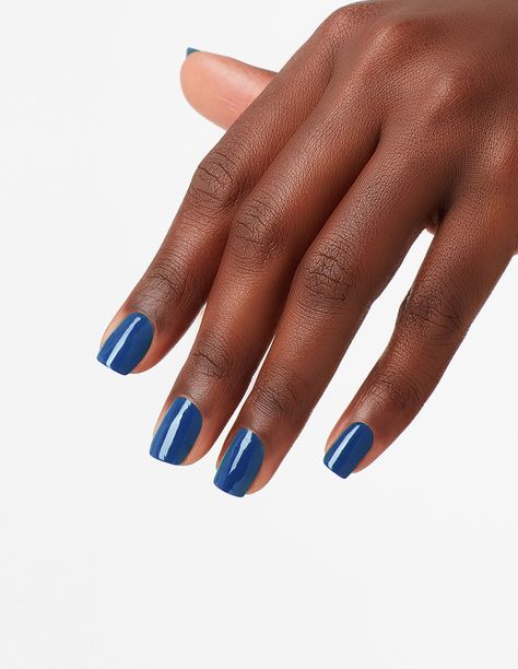 When shopping for new lacquers, don’t shy away from color. #Fall2020 is all about moody blues like #DuomoDaysIsolaNights.  #ColorIsTheAnswer #OPIMuseOfMilan #FallHues #BlueNails #DarkNails #FallMood #PutYourManiInTheAir #Fall2020Trends #TrendyNails #FashionForward #MilanFashion #NailTech #FallVibes #OPIPro #ProMani Opi Gel Nail Polish, Opi Gel Nails, Blue Gel Nails, Opi Polish, Long Lasting Nail Polish, Opi Infinite Shine, Blue Nail Polish, Blue Nail Designs, Long Lasting Nails