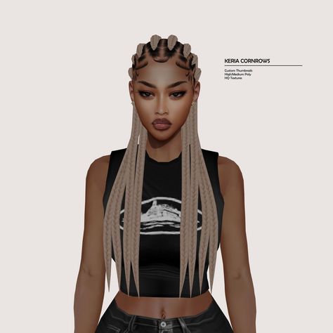 Sims 4 Cornrows, Sims 4 Mac, Sims 4 Black Hair, The Sims 4 Skin, Sims 4 Mm Cc, Sims 4 Body Mods, Sims 4 Cc Folder, Sims 4 Mm, Sims 4 Collections