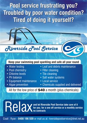 21 Pool Company Marketing Ideas For More Customers Company Marketing Ideas, Riverside Pool, Pool Business, Swimming Pool Service, Digital Flyer, Spa Marketing, Pool Service, Direct Mail, Pool Cleaning