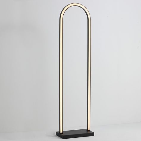 Black floor lamp