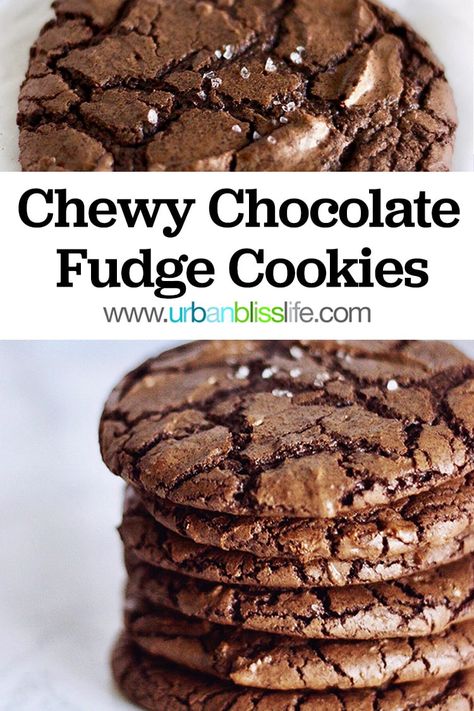 Chocolate Chewies Recipe, Chocolate Chewy Cookies Recipe, Gooey Chocolate Fudge Cookies, Chewy Chocolate Brownie Cookies, Easy Christmas Cookies Chocolate, Chewy Chocolate Supreme Cookies Recipe, Chocolate Fudge Cookies Chewy, Gooey Chocolate Cookies, Fudge Chocolate Cookies