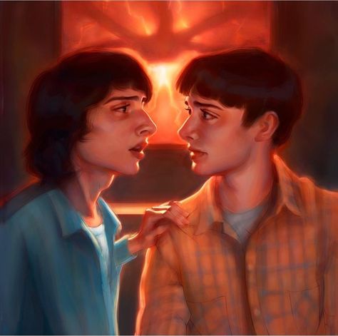 Will and Mike stranger things season 4 art Will And Mike Stranger Things, Mike Stranger Things, Stranger Things Pins, 11 Stranger Things, Stranger Things Season 4, Stranger Things Mike, I'm A Loser, Stranger Things Art, Will Byers