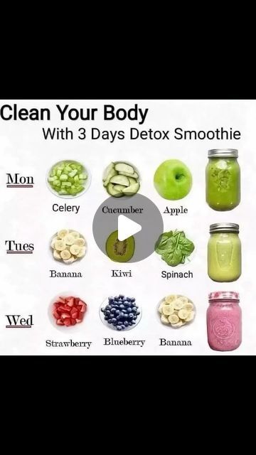 Smoothie WeightLoss Plan on Instagram: "21-Day DETOX Smoothie Diet Plan with over 36 daily meal-replacement smoothie recipes, shopping lists, whole food meals, snacks and more.🥝👇 simply download the 21 Day Smoothie Diet plan from the link in my bio! @smoothieweightloss_plan 📗📲💁♂

👉 Type “”Yes”” If You Want To Get Detailed Recipe Every Day
Our smoothie detox can help you to lose up to 10 pounds (5kg) per week, improve digestion, cleanse your body, increase energy and reset your tastebuds to naturally crave whole, nutritious foods. During the detox you replace breakfast, lunch and dinner with my smoothie recipes plus 2 healthy snacks per day. There is also the option to add in one healthy meal per day such as grilled chicken or fish with steamed vegetables or salad! 💚

The 21 Day Smoo 2 Day Detox Cleanse 10 Pounds, Digestion Cleanse, 21 Day Smoothie Diet Plan, Whole Food Meals, Green Smoothie Diet, Smoothie Diet Plan, Pudding Shots, 21 Day Smoothie Diet, Detox Smoothie Recipes