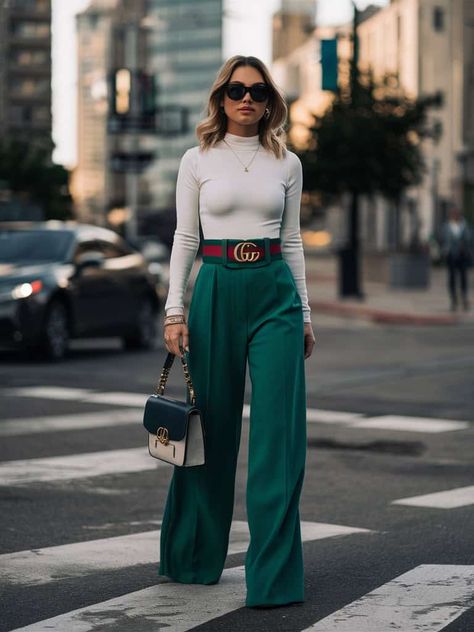 Gucci Women Outfit, Gucci Style Women, Belt Outfits For Women, Outdoor Concert Outfit Ideas, Gucci Outfits Women Fashion, Game Outfits For Women, Gucci Outfits Women, Outdoor Concert Outfit, Gucci Belt Outfit