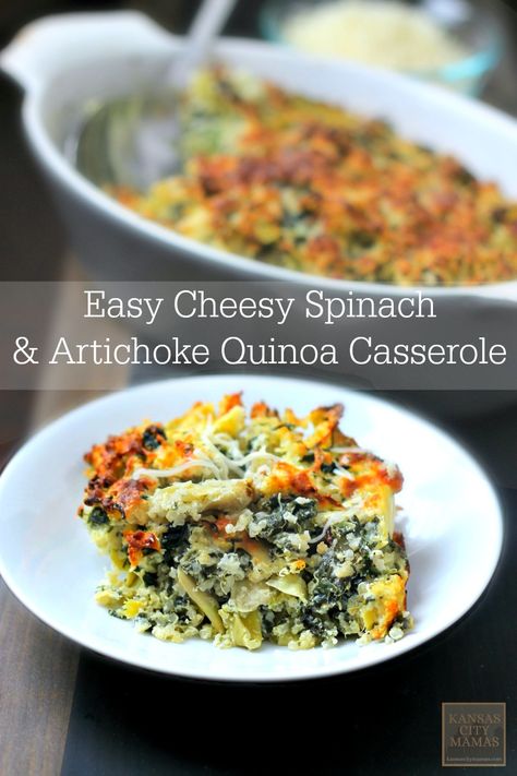 Artichoke Quinoa, Gi Recipes, Quinoa Casserole, Spinach Casserole, Cheesy Spinach, Low Gi, Artichoke Recipes, Healthy Casseroles, Easy Cheesy