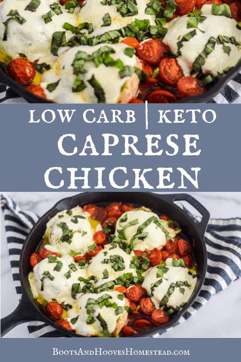 Italian Caprese, Medicine Tips, Low Carb Low Fat Recipes, Chicken Skillet Recipes, Chicken Skillet, Farm Fresh Recipes, Chicken Breast Recipes Easy, Healthy Pasta, Low Carb Chicken Recipes