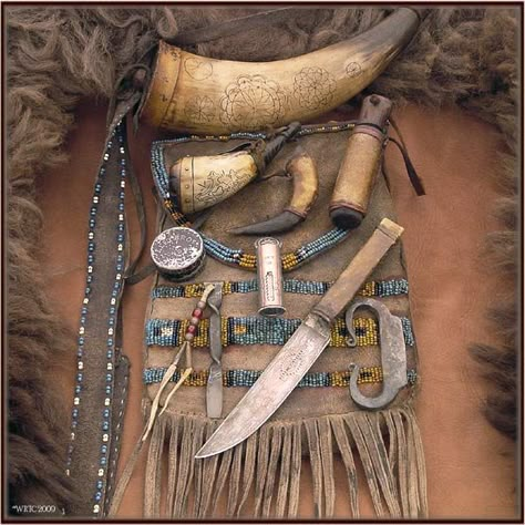 Long Hunter, Mountain Man Rendezvous, Shooting Bags, Man Gear, Primitive Survival, Powder Horn, Survival Items, Bush Craft, Fur Trade