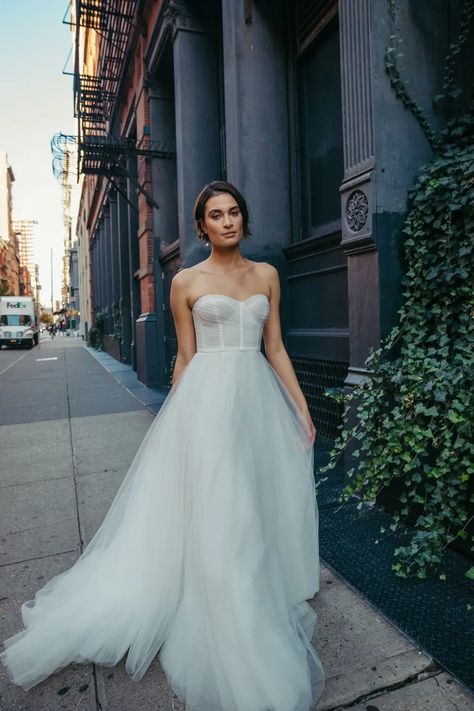 Bridal Gowns by Jenny Yoo Jenny Yoo Bridal, Romantic Beach Wedding, Tiered Tulle Skirt, Boho Wedding Gowns, Contemporary Bridal, Tulle Wedding Gown, Simple Gowns, Chic Brides, Black Bridal