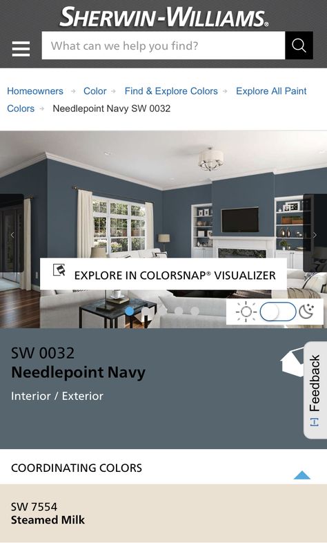 Needle Point Navy Sherwin Williams, Needlepoint Navy Sherwin Williams, Sherwin Williams Needlepoint Navy, Sherwin Williams Navy, Needlepoint Navy, Navy Bedrooms, Navy Interior, Navy Paint, Farmhouse Paint Colors