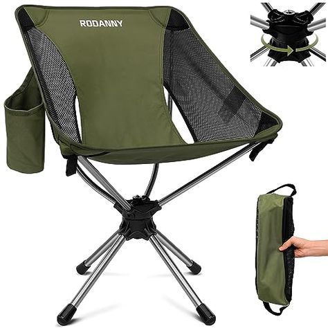 Portable Chairs, Foldable Outdoor Chairs for Travel Camping Hiking Fishing Beach lawns（Green） Chairs For Outside, Hunting Chair, Bike Camping, Portable Chair, Foldable Chairs, Camping Furniture, Camping Chair, Folding Chairs, Green Lawn