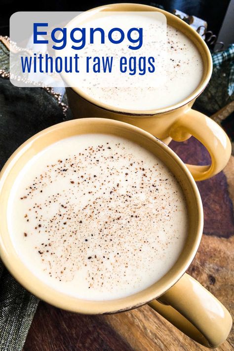 You can enjoy the wonderful goodness of homemade eggnog without raw eggs, when you use my delicious and easy recipe. Easy Eggnog Recipe, Eggnog Rezept, Homemade Egg Nog, Egg Nog Recipe Easy, Homemade Eggnog Recipe, Eggnog Recipe Homemade, Easy Eggnog, Raw Eggs, Chicory Recipe