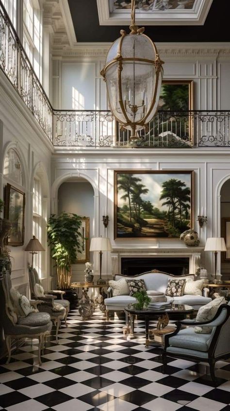 Cathedral Style Home, Academia Interior, Dark Academia Interior, Age Aesthetic, Southern Interior, Apartment Things, Chateaux Interiors, Architectural Ideas, Big Room