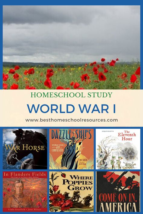 Check out our recommendations for the very best picture books, historical fiction, and short videos to accompany a homeschool unit study of World War I. Best Picture Books, Unit Studies Homeschool, Historical Fiction Books, History Activities, Homeschool History, Story Of The World, Teaching History, Study History, Unit Study