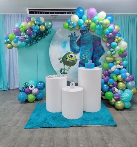 Monster Inc Backdrop, Monsters Inc Birthday Backdrop, Monsters Inc Balloon Arch, Monsters Inc Balloon Garland, Monster Inc Baby Shower Ideas, Monsters Inc Baby Shower Ideas, Monster Inc Party Ideas, Monsters Inc Centerpieces, Monsters Inc Birthday Party Ideas