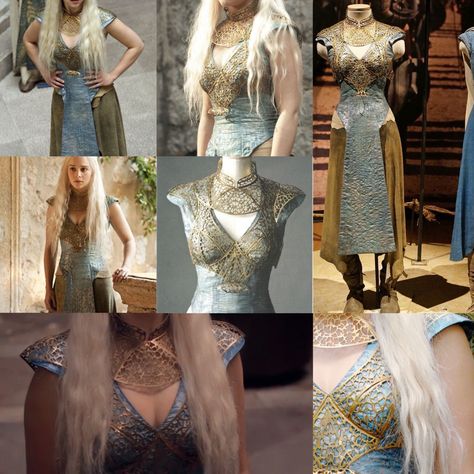 Danyeres Targaryen Outfit, Danerys Targarian Outfit, Daenerys Targaryen Winter Outfit, Daenerys Targaryen Warrior Outfit, Daenerys Targaryen Season 1 Outfits, Daenerys Dress, Daenerys Targaryen Outfits, Targaryen Dresses, Arte Game