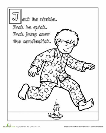 Worksheets: Jack Be Nimble Coloring Page Jack Jumped Over The Candlestick, Preschool Fingerplays, Nursery Rhymes Preschool Crafts, November Preschool, Jack Be Nimble, Butterfly Lessons, Rhyming Preschool, Countdown Ideas, Nursery Rhyme Crafts