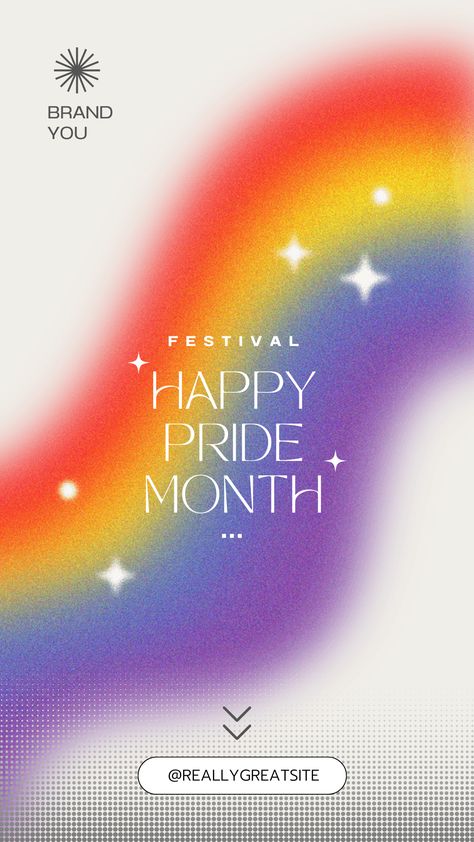 Pride Month Instagram Story, Month Instagram Story, Colorful Gradient, Pride Day, Brochure Layout, Website Banner, Festival Posters, Free Instagram, Event Poster