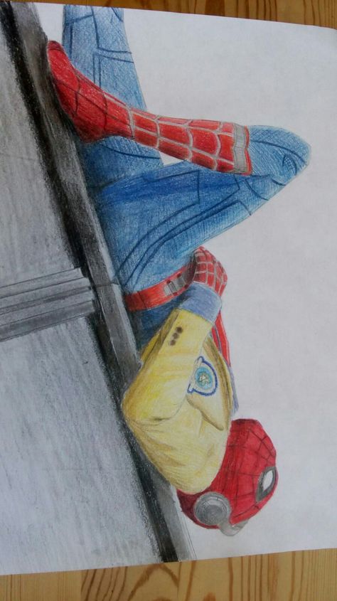 This my drawing of Spiderman from the poster of Spiderman Homecoming Spiderman Homecoming Drawing, Drawing Of Spiderman, Spiderman No Way Home, Home Drawing, No Way Home, Spiderman Homecoming, Drawing Inspo, No Way, Wind Sock