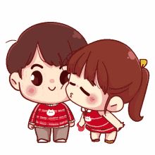 Cute Couple Cartoon Stickers, Cute Couple Pic, Cartoon Cute Couple, Images Emoji, Love Cartoon Couple, Baby Art Projects, Couple Pic, Love You Gif, Cute Couple Cartoon