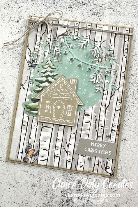 Wishes And Wonder Stampin Up Cards, Su Humble Home, Stampinup Cards Newest 2024, Humble Home Stampin Up Cards, 2024 Card, Husband Christmas Card, House Cards, Humble Home, Create Christmas Cards