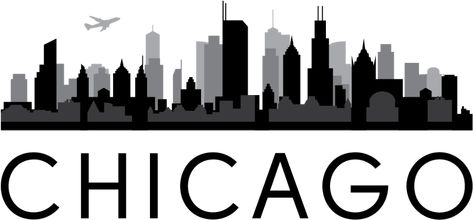 Chicago Skyline Silhouette, Skyline Silhouette, Chicago Skyline, Pin It, Png Transparent, Png Download, Ibm Logo, Chicago, For Free