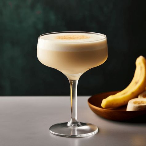 The Elvis Presley cocktail is sweet, creamy, and rich. The peanut butter and banana flavors meld together perfectly, creating a smooth, dessert-like taste. The rum adds a hint of warmth and complexity. Peanut Butter Banana Cocktail, Banana Cocktail, Bananas Recipes, Fat Elvis, Banana Cocktails, Ginger Cocktails, Bourbon Cream, Peanut Butter And Banana, Banana Sandwich