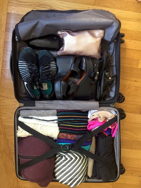 A Step-by-Step Guide For Packing the KonMari Way Traveling Bag Packing, Traveling Bags For Women, Travelling Aesthetics, Organized Luggage, Aesthetic Packing, Travel Outfit Spring, Luggage Packing, Pack Like A Pro, Suitcase Organization