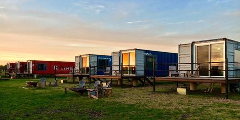 shipping container hotel Shipping Container Hotel, Tiny House Hotel, Tamizo Architects, Container Hotel, Shipping Container Pool, Shipping Container Architecture, Container Pool, Container Buildings, Container Architecture