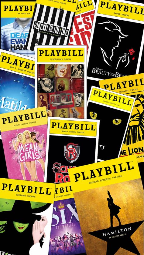 Playbill Wallpaper, Musical Theatre Humor, Musical Wallpaper, Broadway Posters, Winter Garden Theatre, Theater Performance, Theatre Life, Broadway Theatre, Broadway Musical