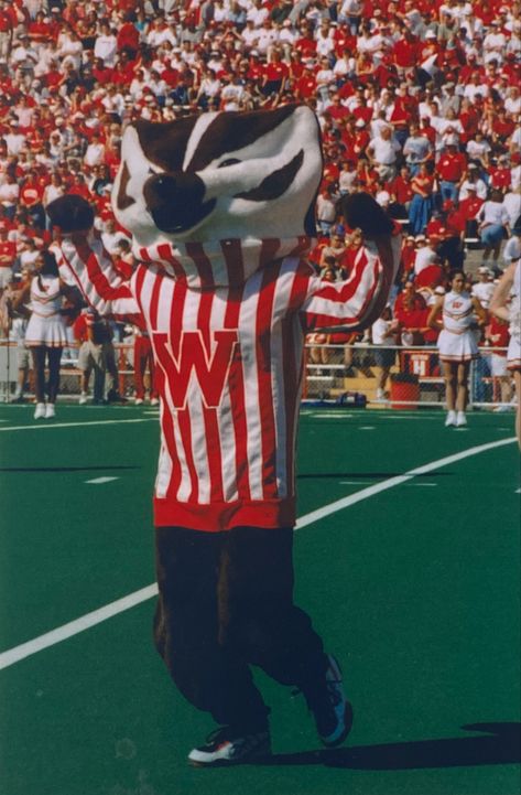 Badger Aesthetic, Parents Photo, Bucky Badger, 1990s Films, Uw Madison, Dream School, Wisconsin Badgers, College Fun, Badger