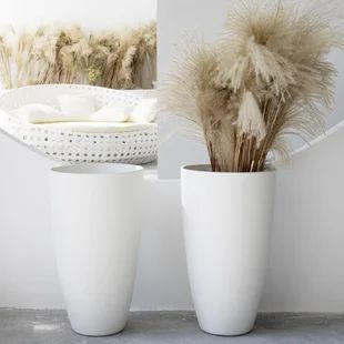 [BIG SALE] Best-Selling Outdoor Planters You’ll Love In 2022 | Wayfair Tall White Planter, Planters Outdoor, White Flower Pot, Tree Planters, Indoor Tree, Outdoor Garden Planters, Resin Planters, Urn Planters, Tall Planters