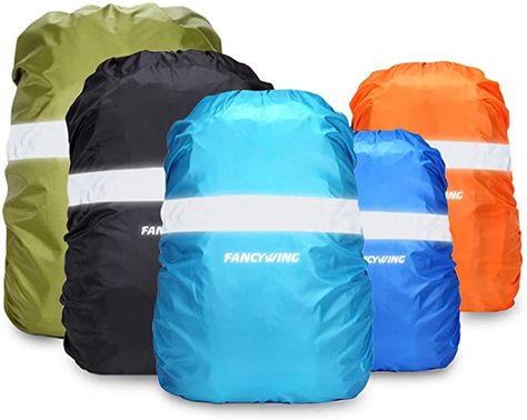 Amazon.com : FANCYWING Waterproof Backpack Rain Cover with Reflective Strap, Upgraded 10-90L Non-Slip Rainproof Backpack Cover for Hiking, Camping, Hunting, Rain Cycling, etc. : Sports & Outdoors Backpack Cover, Green Sports, Outdoor Backpacks, Camping Bag, Tactical Pants, Waterproof Backpack, Backpacking Packing, Rain Cover, Hiking Backpack