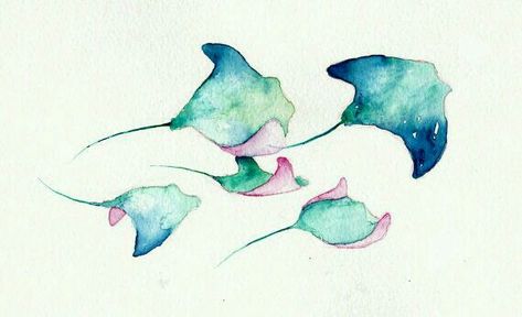 Watercolor Fish, Sea Art, Watercolor Inspiration, Watercolor Paint, Ocean Art, Watercolor Animals, Original Watercolor Painting, Painting Inspiration, Painting & Drawing