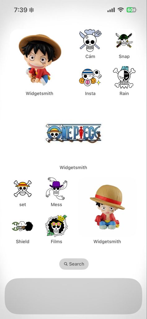 One Piece Iphone Theme, One Piece Phone Layout, One Piece Phone Theme, Phone Decoration, Phone Layouts, Ios Layout, Ios Ideas, One Piece Funny, New Ios