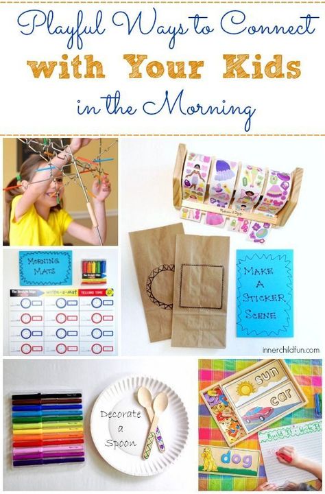 Morning Activities Before School -- Lots of playful ways to connect with your kids in the morning before school! #kids #connectingwithkids #parentingtips Morning Before School, Crafts And Activities For Kids, Keeping Busy, Morning Activities, Before School, School Kids, Preschool Fun, Activities To Do, Craft Activities For Kids