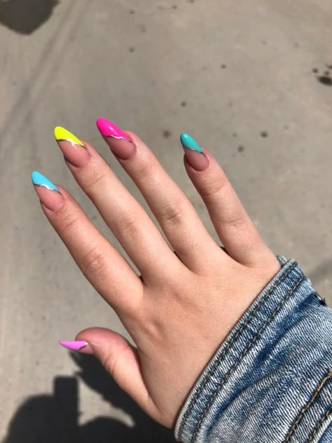 Rainbow Design Nails, Manicure Nail Designs, Fantasy Nails, Nails Now, Work Nails, Nails Only, Design Nails, Rainbow Nails, Nail Designs Glitter