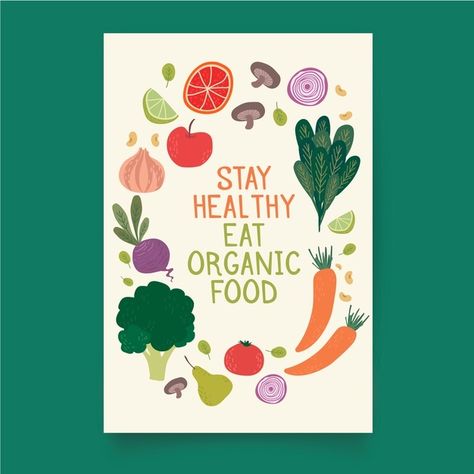 Healthy Food Poster Drawing, Healthy Poster Design, Healthy Food Poster Design, Food Poster Design Layout, Vegetable Poster Design, Healthy Food Design, Healthy Food Poster, Healthy Poster, Poster Making Ideas