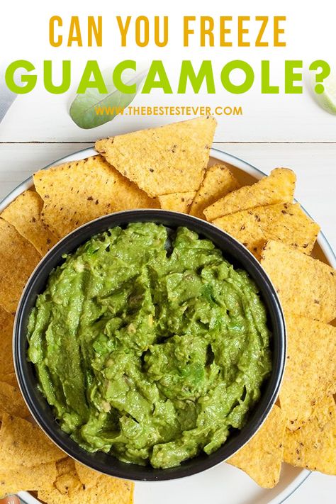 Guacamole Recipe For Canning, How To Freeze Guacamole, Freeze Guacamole Recipe, Freezing Guacamole, Avocado Dip Recipe Guacamole, Can You Freeze Guacamole, Freeze Guacamole, How To Freeze Avocado, Frozen Guacamole