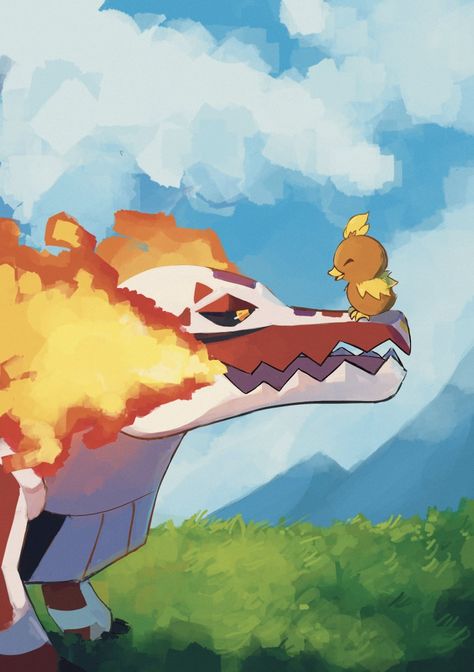 Pokemon Z, Fire Type Pokémon, Fire Pokemon, Pokémon Diamond And Pearl, Pokemon Ash And Serena, Pokémon Diamond, Pokemon Starters, Pokemon Backgrounds, Cool Dragons